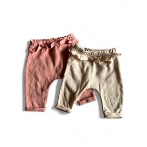 2 Pack, Infant Girls Ruffle Pants